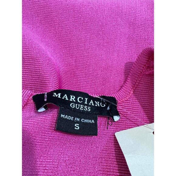 Marciano Guess Pink Lace Up Side Clubwear Sleeveless Bodycon Dress Sz S NEW - Picture 5 of 6